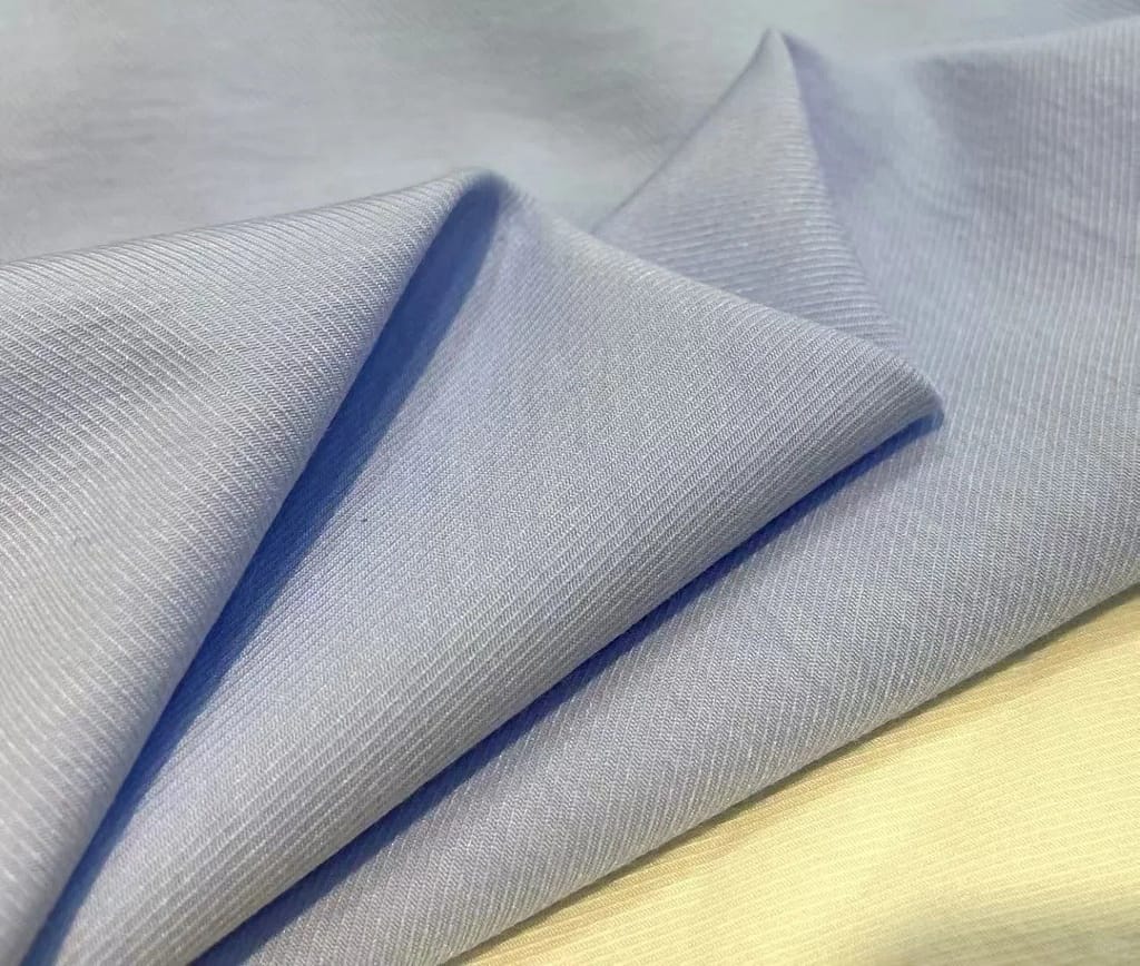 Detail of a piece of cotton-polyester blend