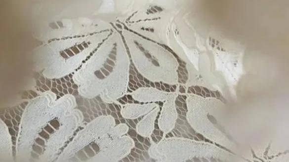 A type of lace fabric known as Corded Lace.