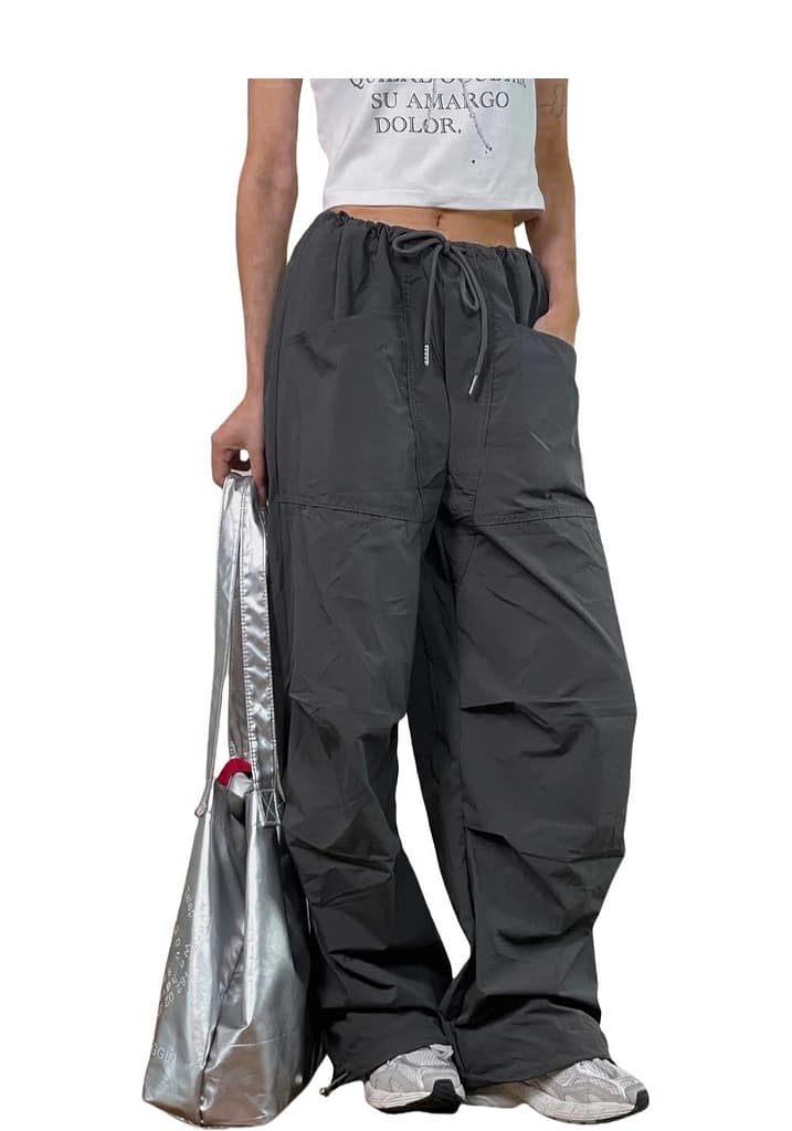 Here's a detail shot of the model wearing Cargo Pants