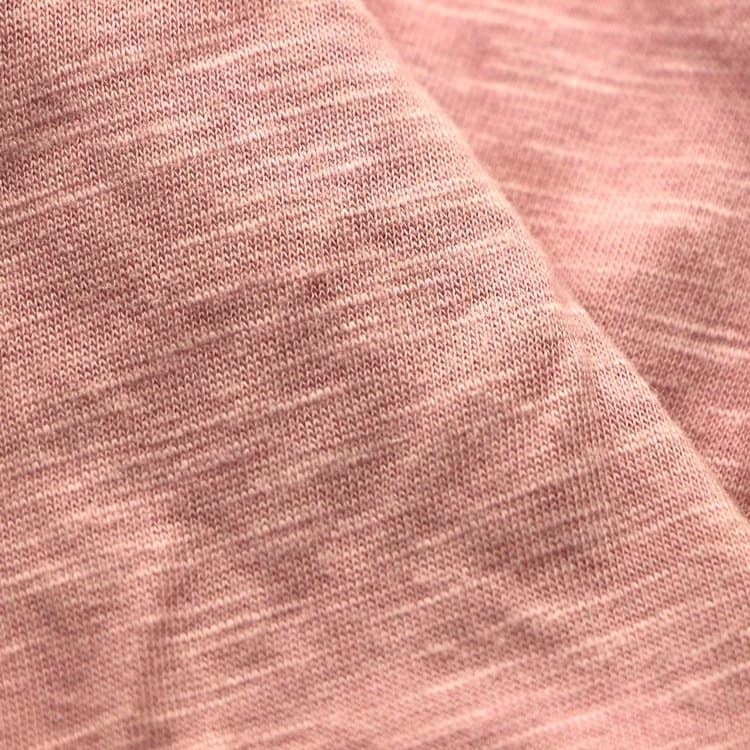 This is one of the more common types of T-shirt knit fabric: Slub Jersey.