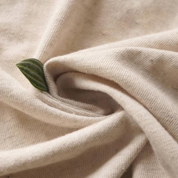 Detail of cotton and jute blended fabrics