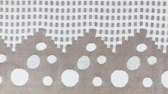 A type of lace fabric known as Placement Lace.